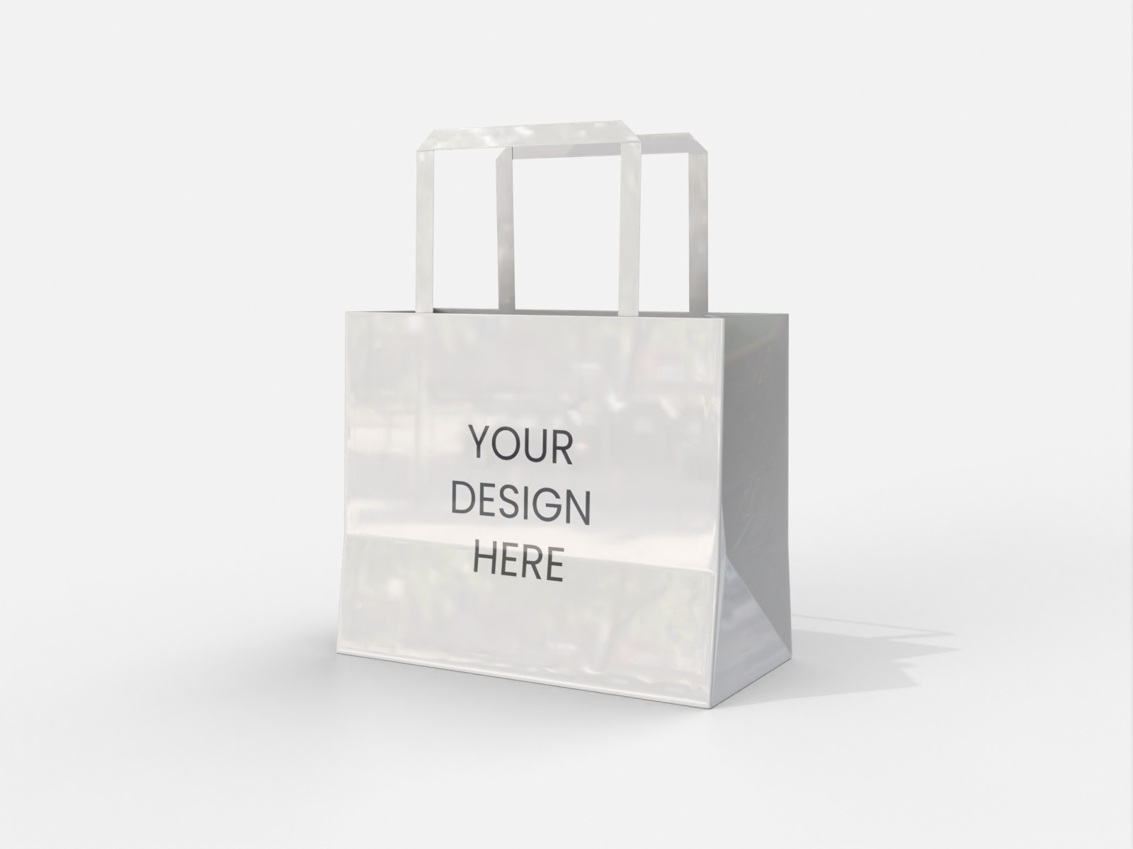 Flexible Packaging Paper Bags Mylar Bag Mockup 603080